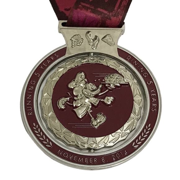 Run Disney Wine & Dine Half Marathon medal from 2014 - Picture 2 of 7